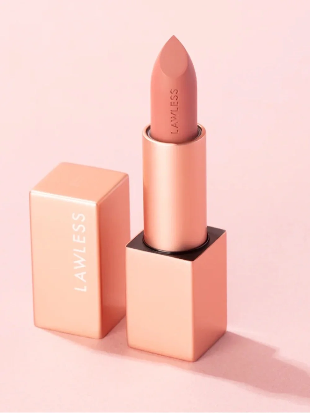 LAWLESS | Forget The Filler Lip Plumping Satin Cream Lipstick | Tropic